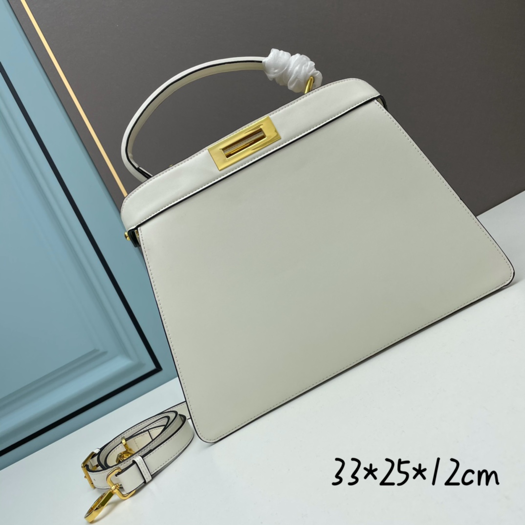 Fendi Bags peekaboo ISEEU White